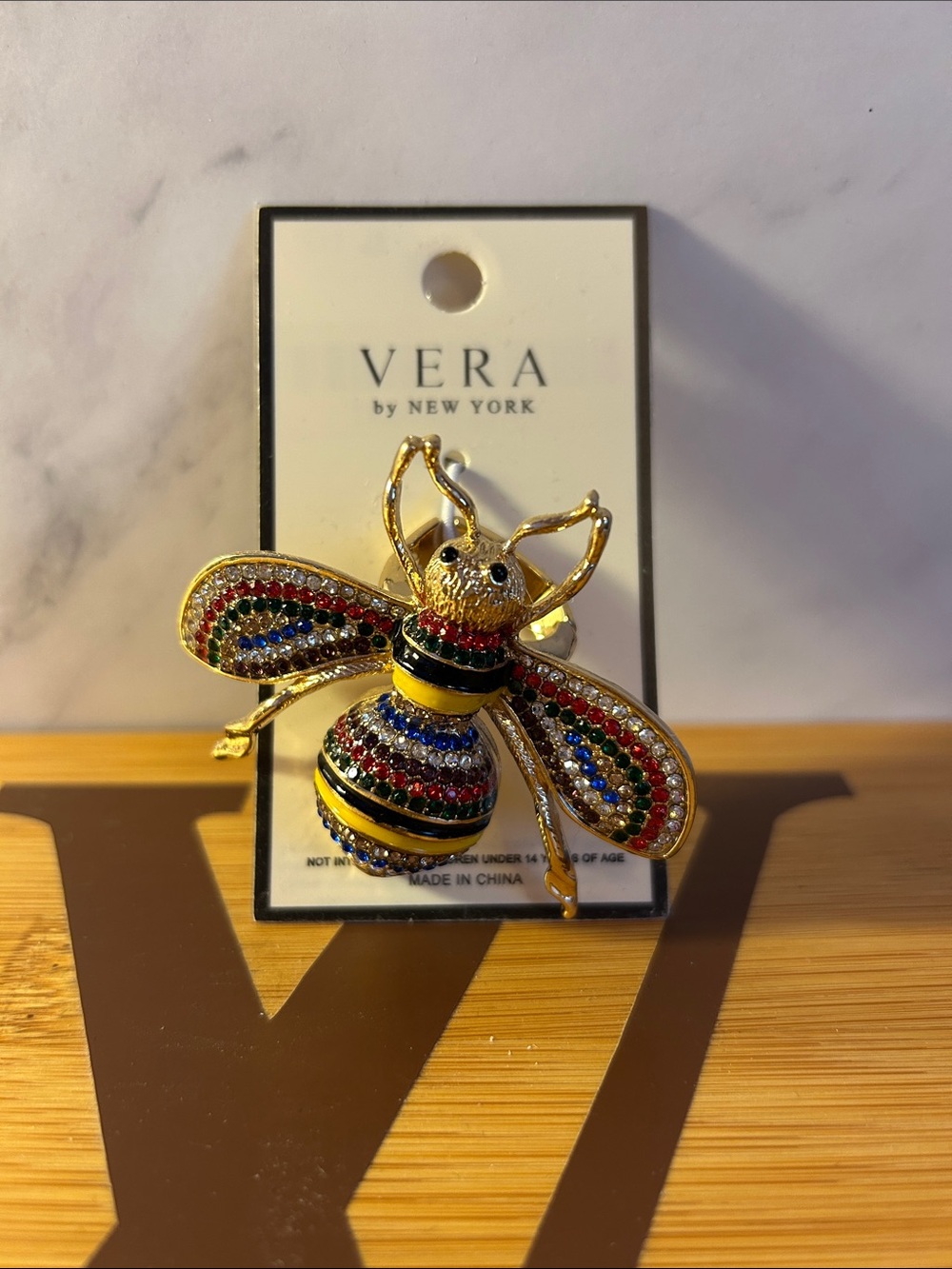 Multicolor Bee Ring